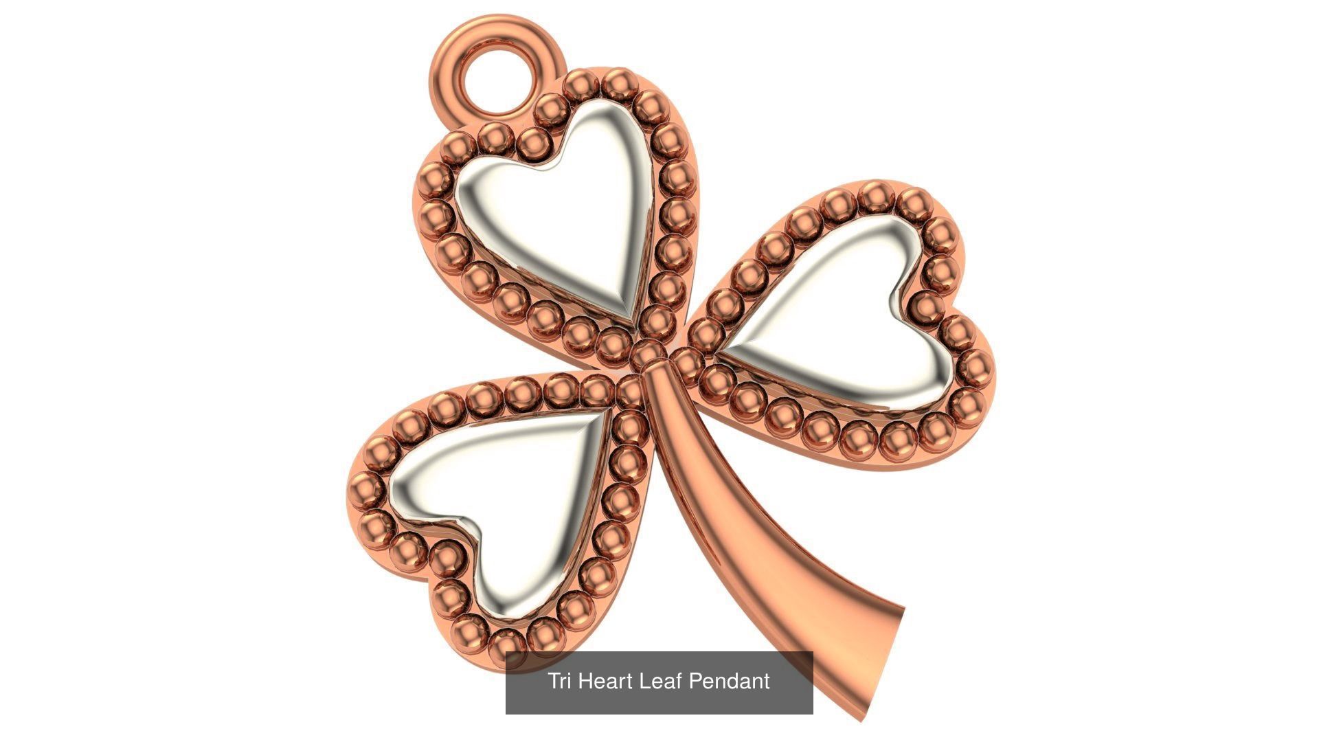 129 Heart Love Valentine Charm Pendant Necklace 3D Model Collection_71