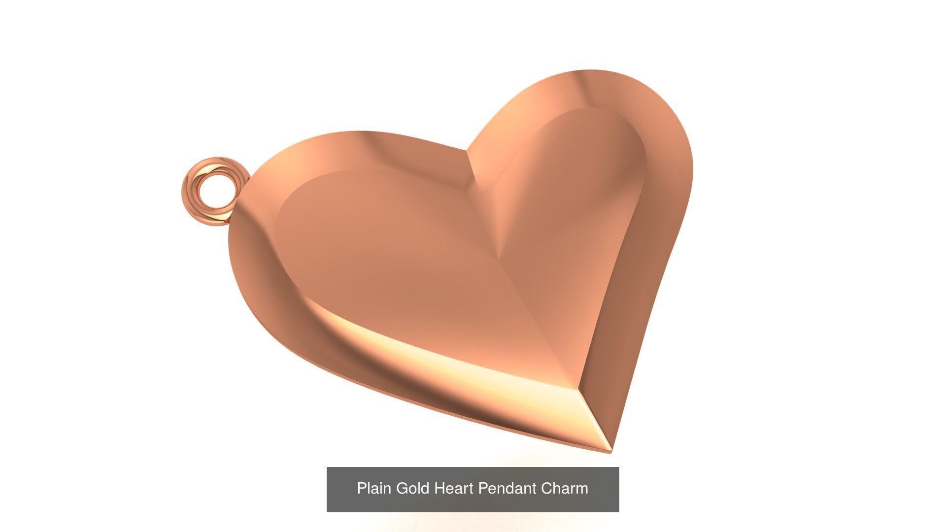 129 Heart Love Valentine Charm Pendant Necklace 3D Model Collection_75