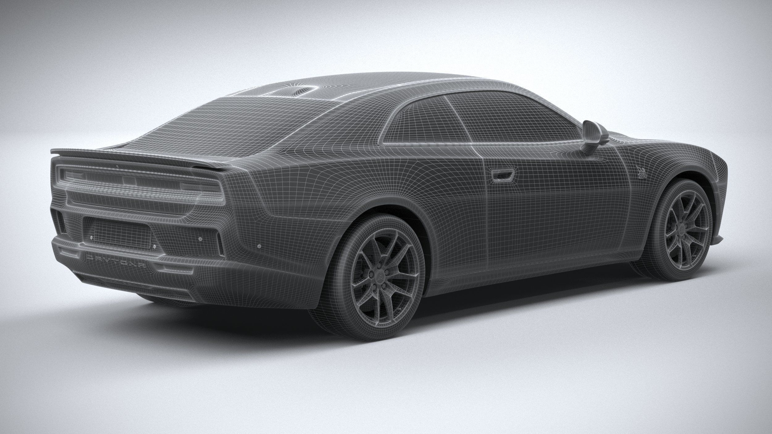 Dodge Charger Daytona 2024 3D model_27