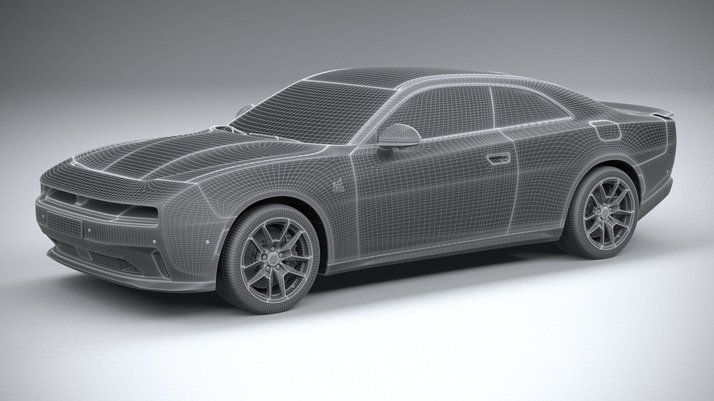 Dodge Charger Daytona 2024 3D model_26