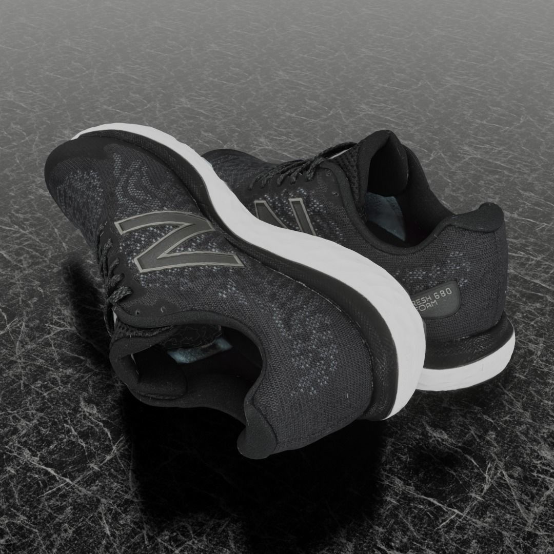 NEW BALANCE 680  3D SHOES Low-poly 3D model_6