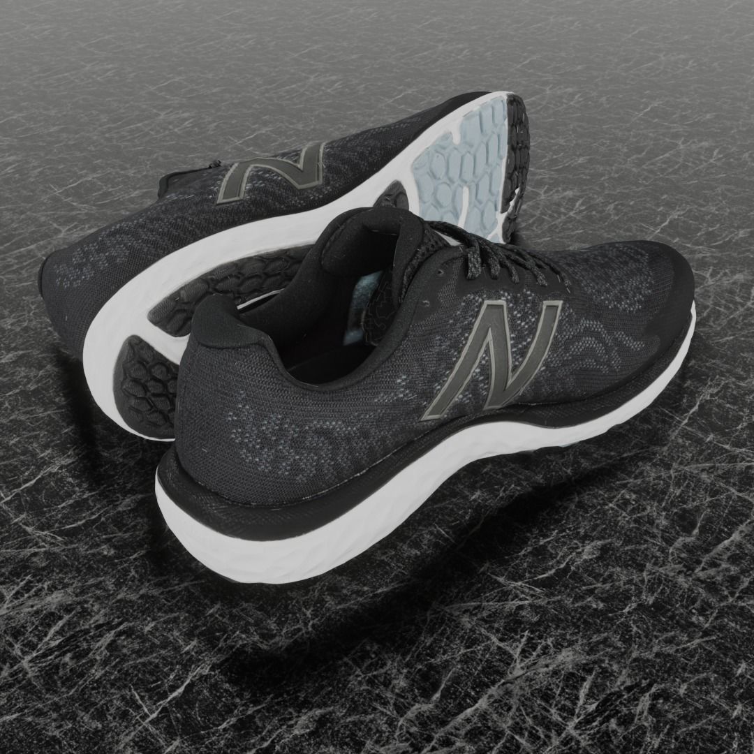 NEW BALANCE 680  3D SHOES Low-poly 3D model_5