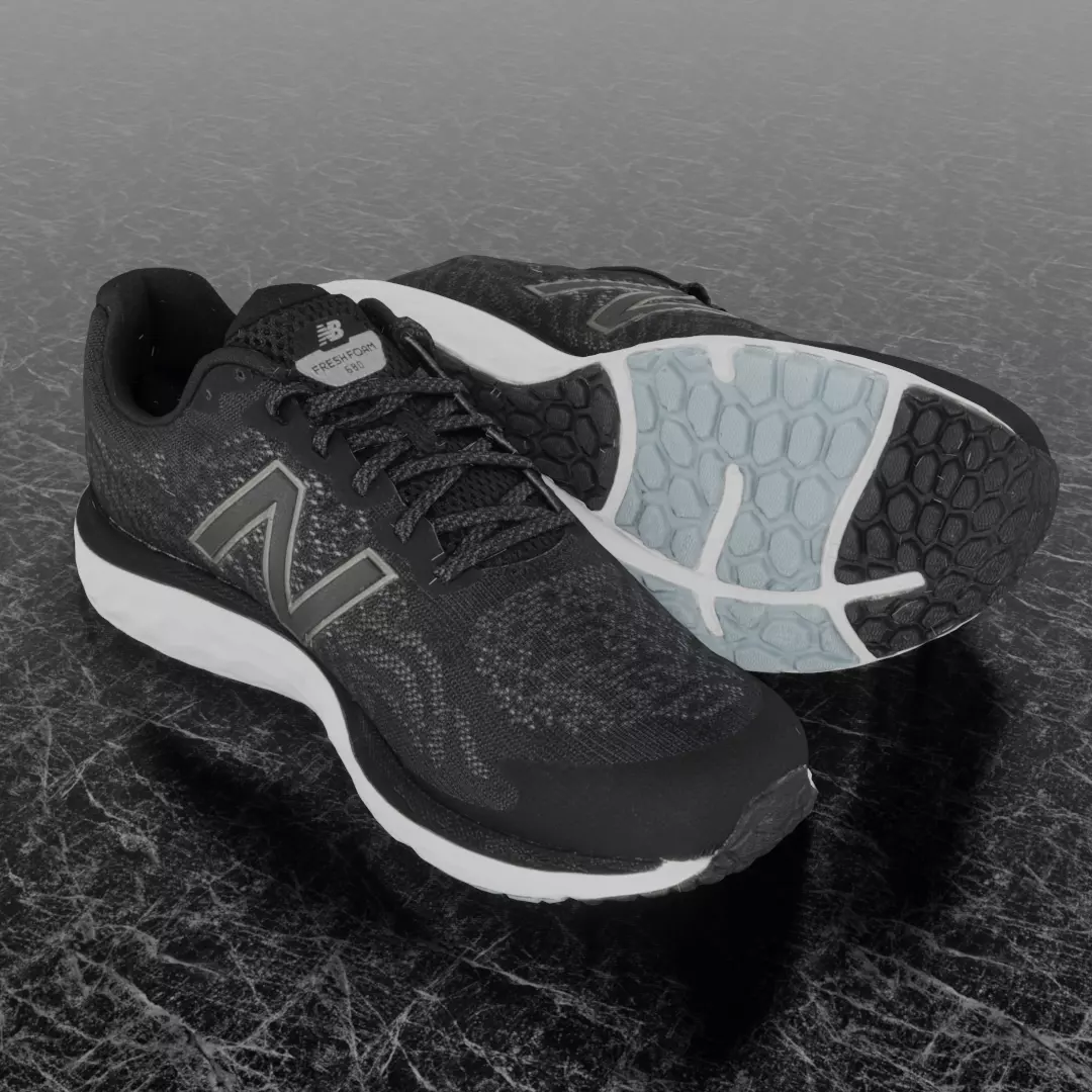 NEW BALANCE 680  3D SHOES Low-poly 3D model_0
