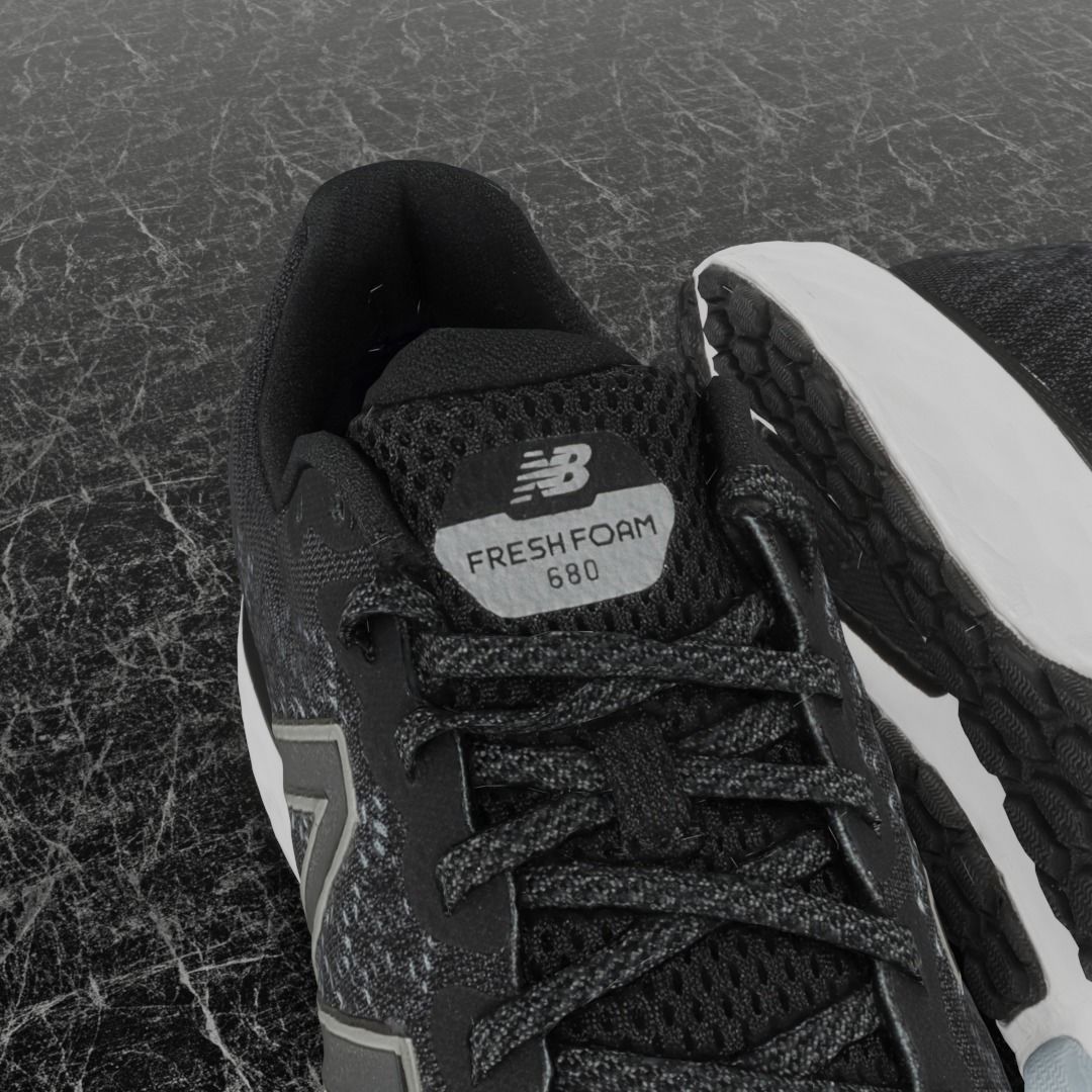 NEW BALANCE 680  3D SHOES Low-poly 3D model_12