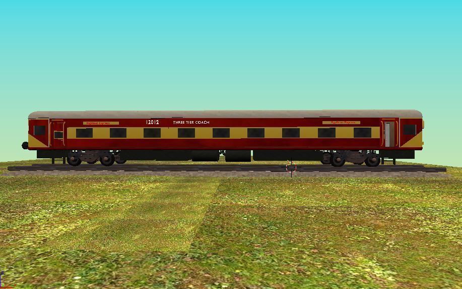 Indian Train Coach Model 3D model_1