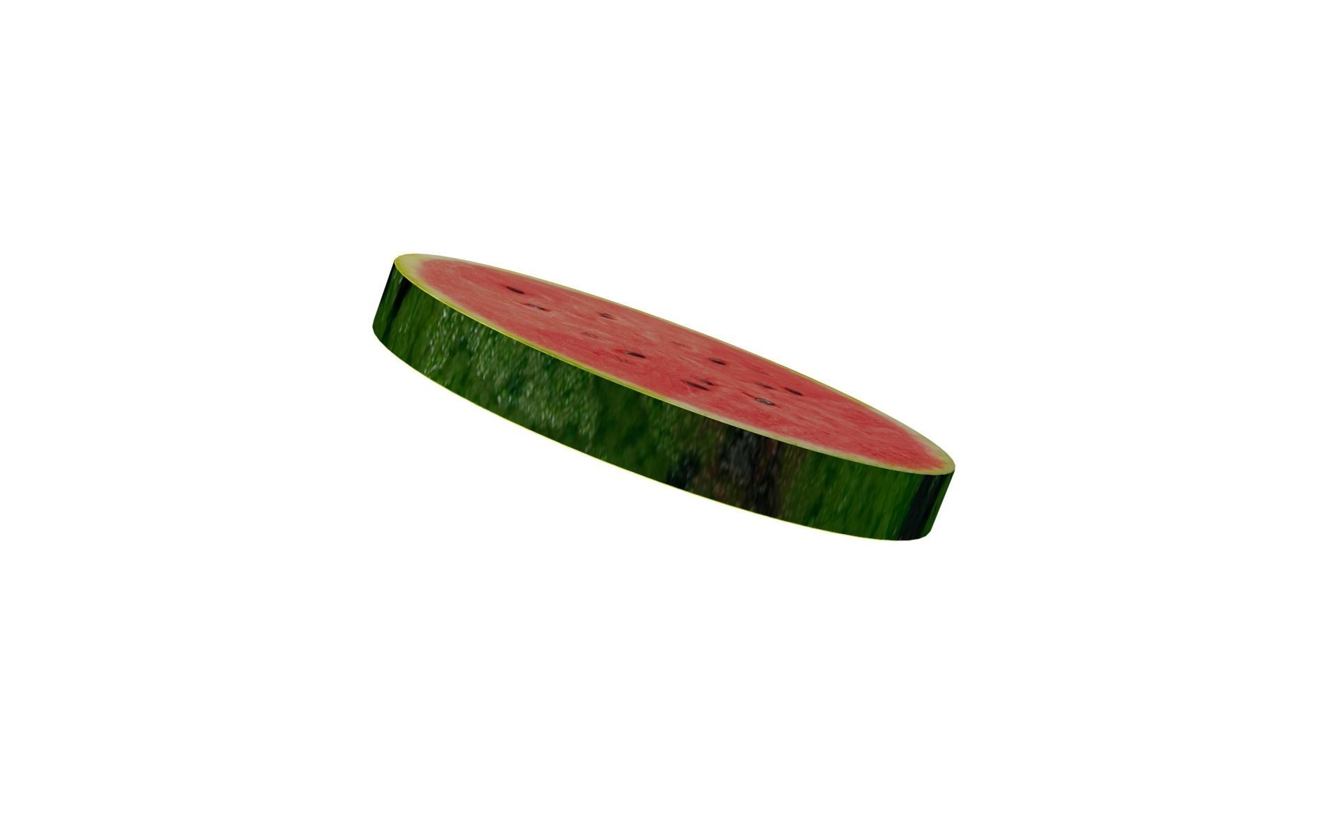 Prop17 A Slice of Watermelon Low-poly 3D model_1