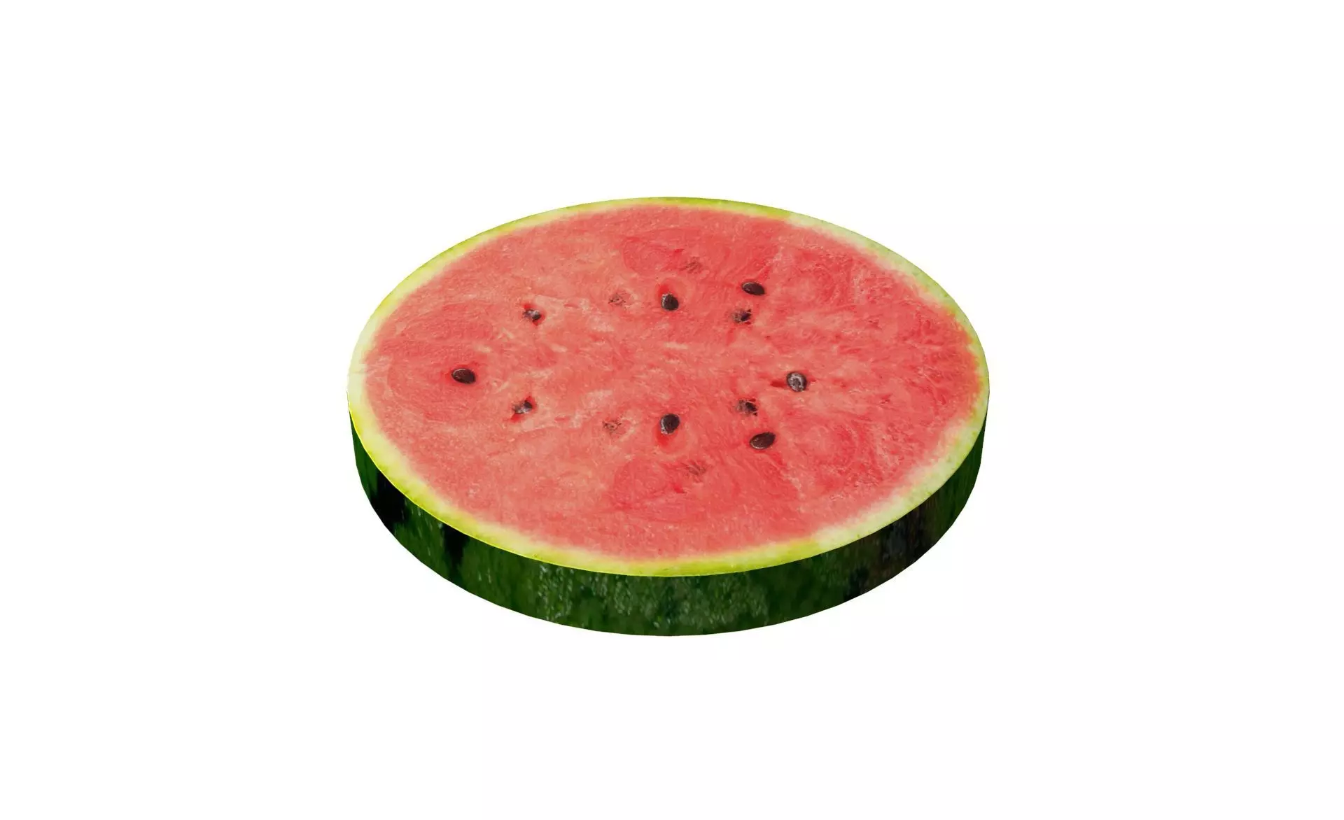 Prop17 A Slice of Watermelon Low-poly 3D model_0
