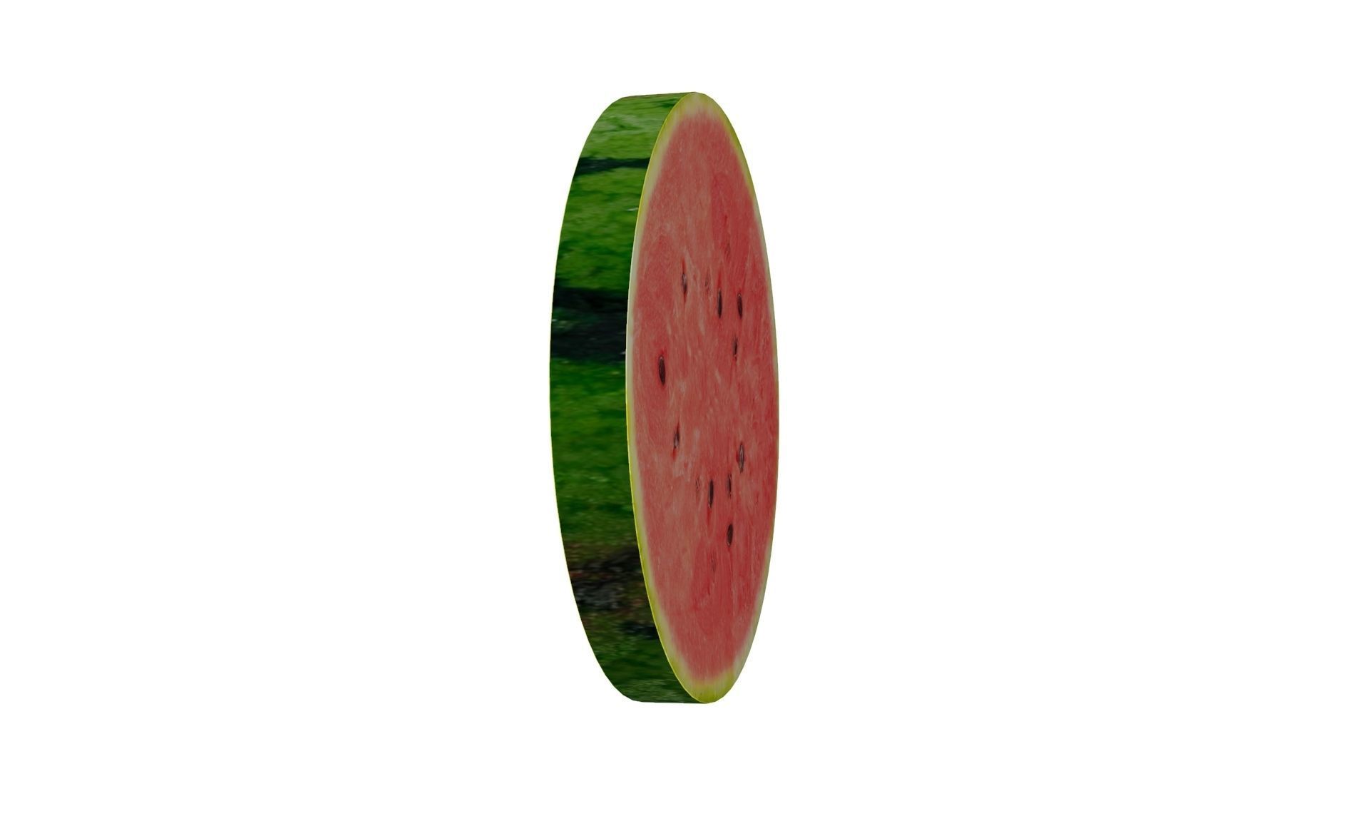Prop17 A Slice of Watermelon Low-poly 3D model_9