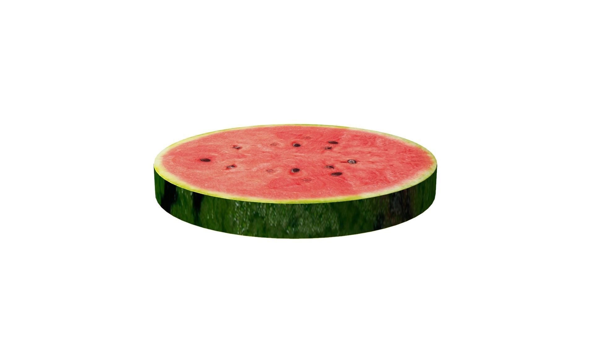 Prop17 A Slice of Watermelon Low-poly 3D model_2