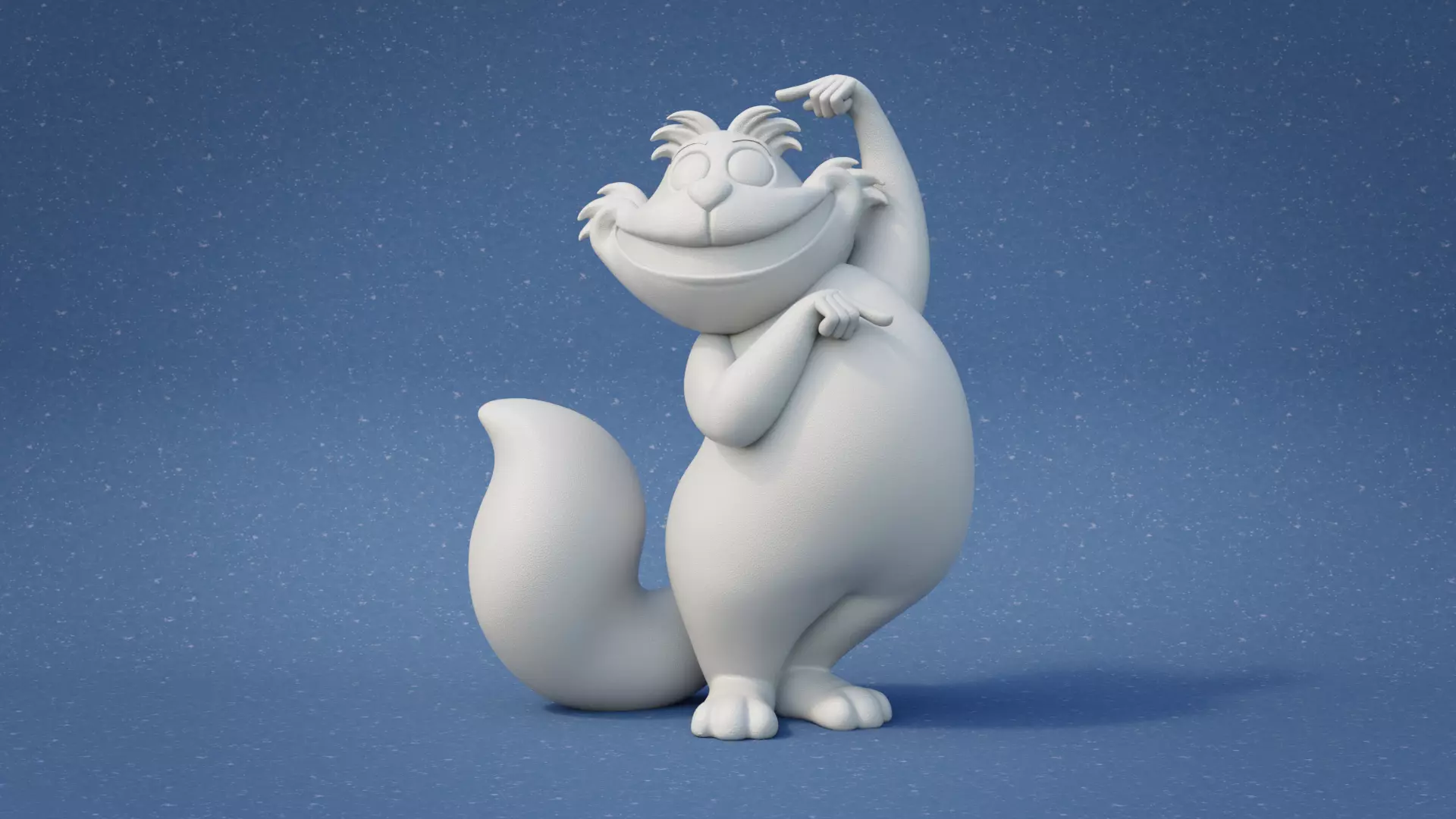 Cheshire Cat 3D print model_0