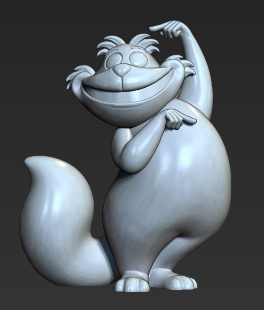 Cheshire Cat 3D print model_1