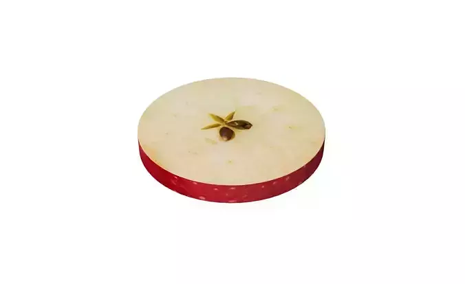 Prop18 A Slice of Apple Low-poly 3D model