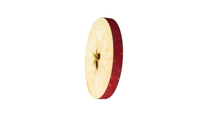 Prop18 A Slice of Apple Low-poly 3D model 6