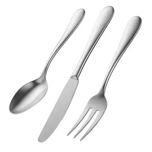 Dessert Knife Fork Spoon Generic Cutlery 3D model