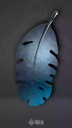Maori Pendant Sea Round leaf  3D print model
