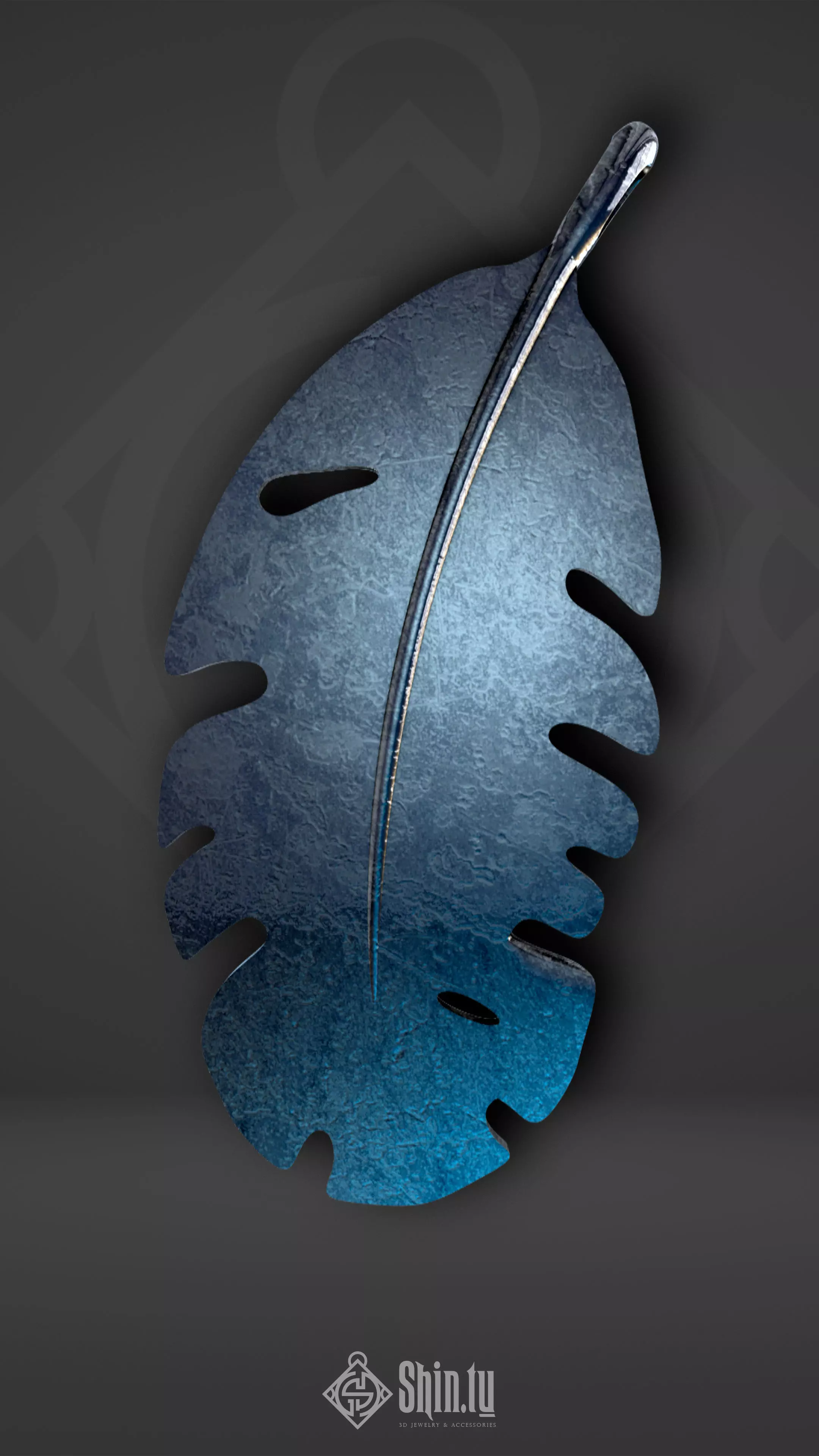 Maori Pendant Sea Round leaf 3D print model