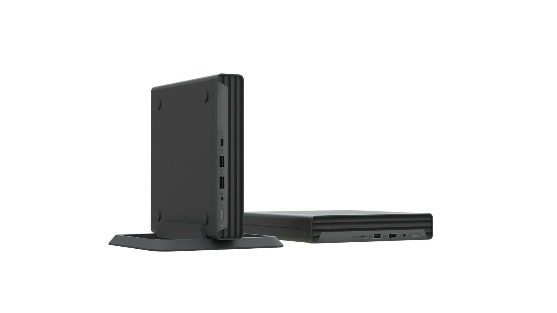 Mini Desktop Computer Low-poly 3D model_4