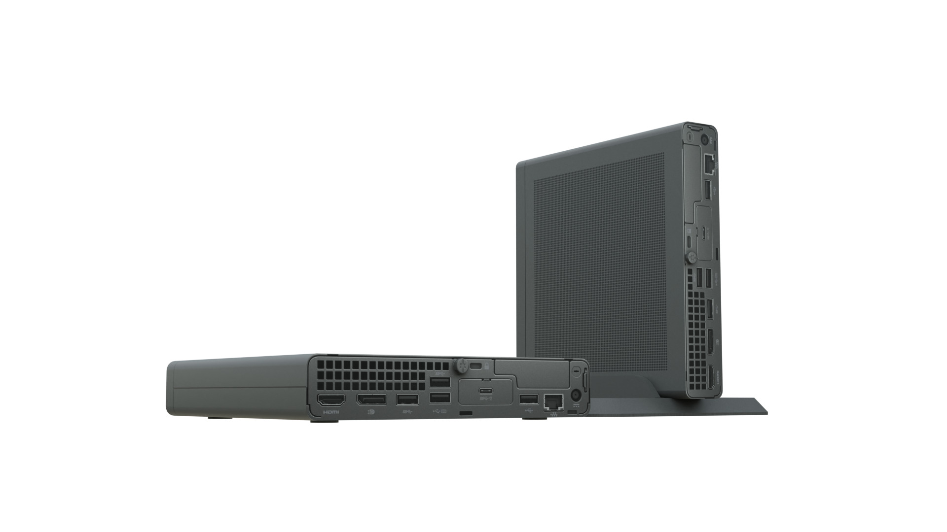 Mini Desktop Computer Low-poly 3D model_3