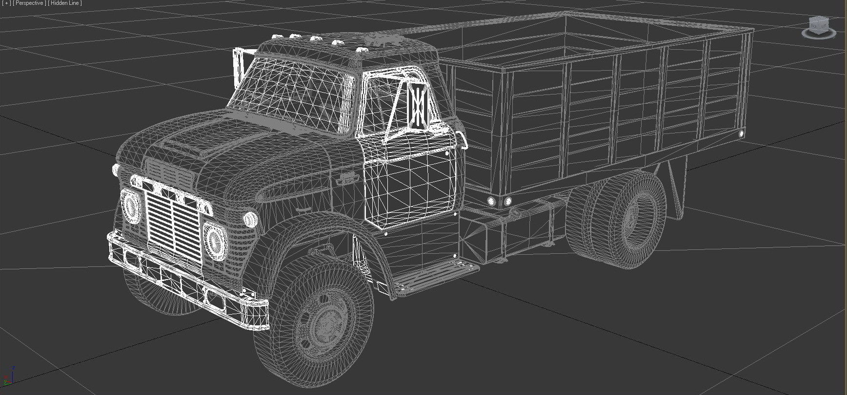 N-Series N-600 Grain Truck 1966 Low-poly 3D model_11