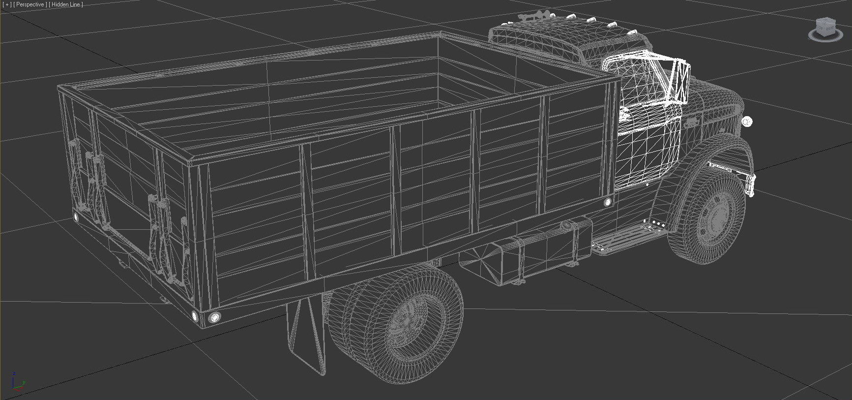 N-Series N-600 Grain Truck 1966 Low-poly 3D model_12