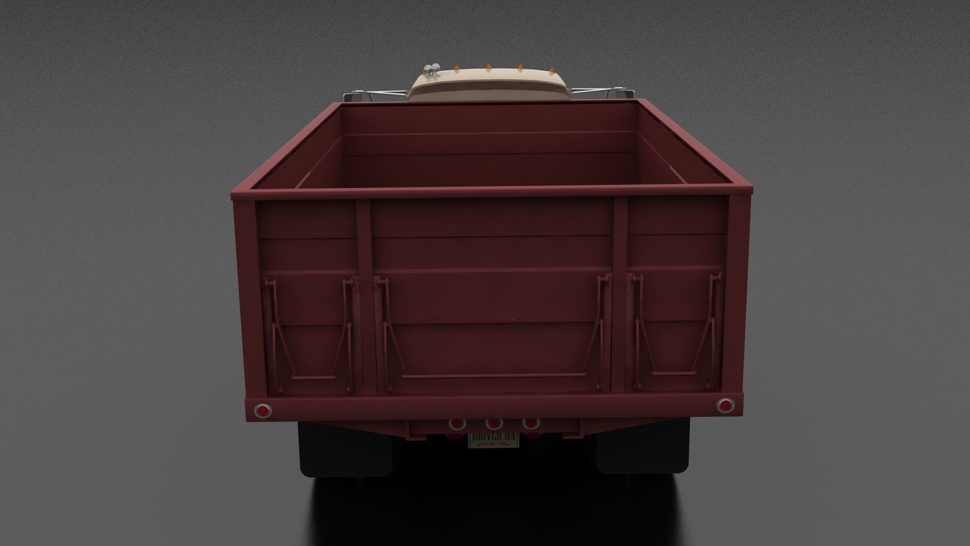 N-Series N-600 Grain Truck 1966 Low-poly 3D model_3
