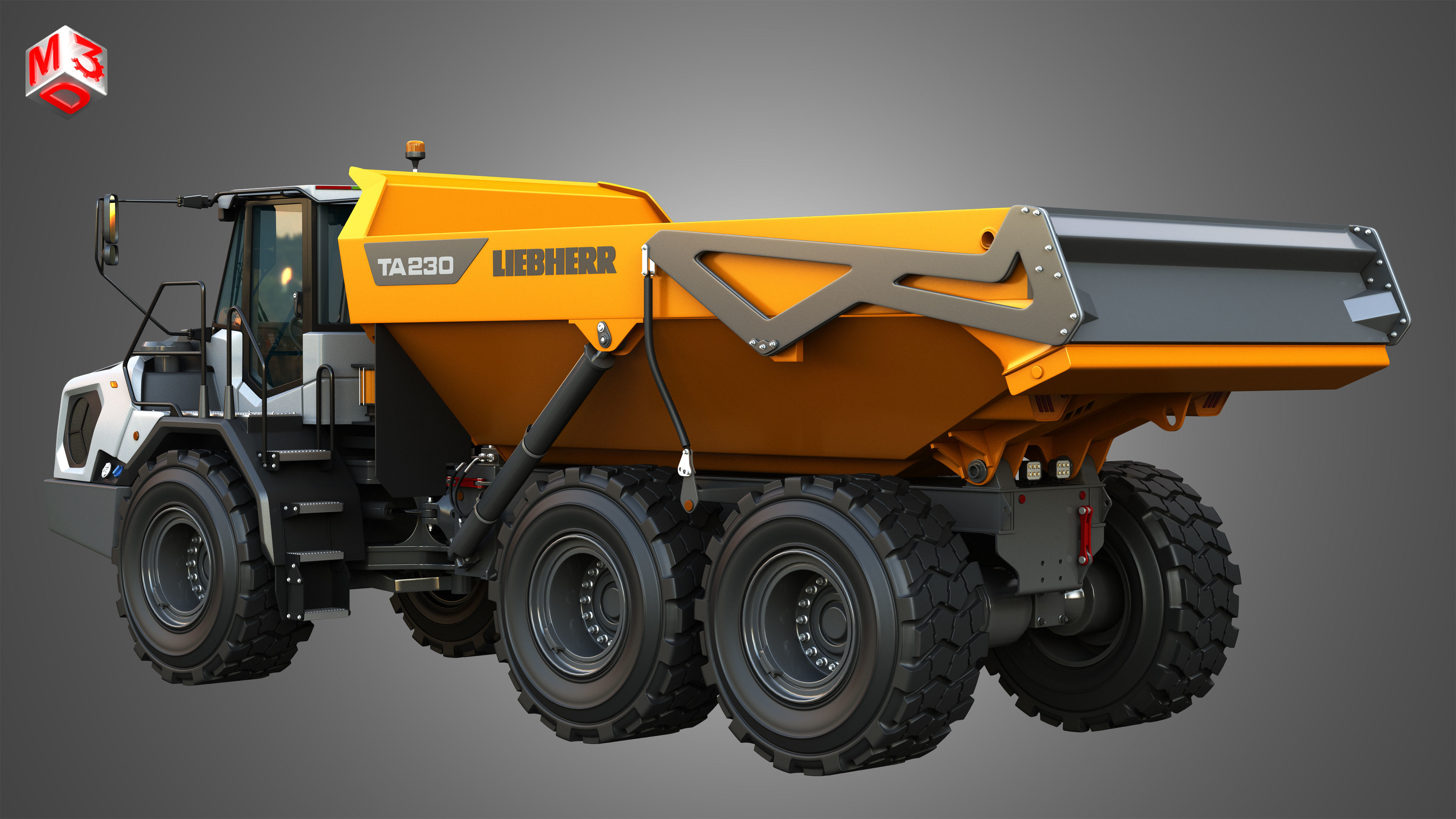 TA230  - PR756 Industrial Vehicles  2 in 1 3D Model Collection_7