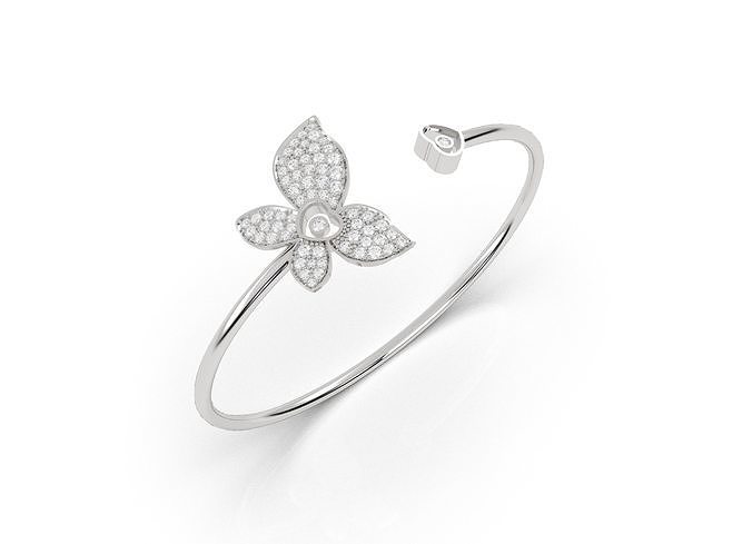 105 Braslet Flower 3D print model