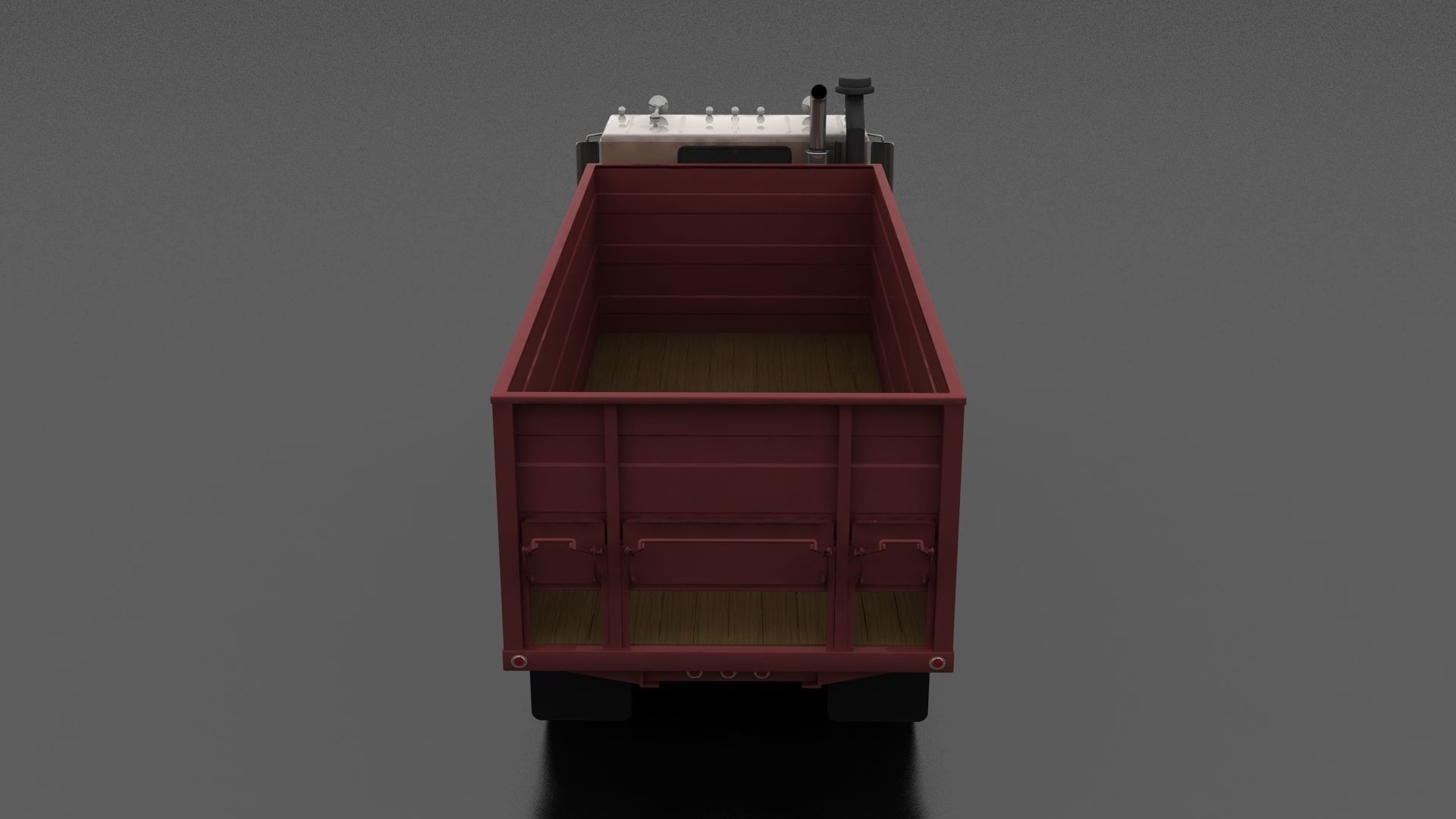 W-Series WT-9000 Grain Truck 1972 Low-poly 3D model_4
