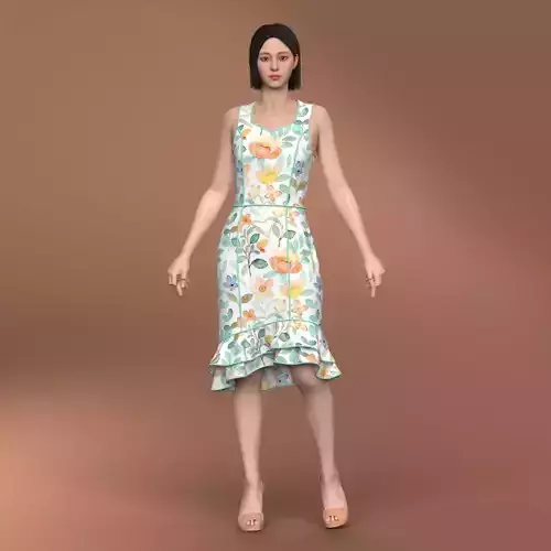 dress design 3D print model