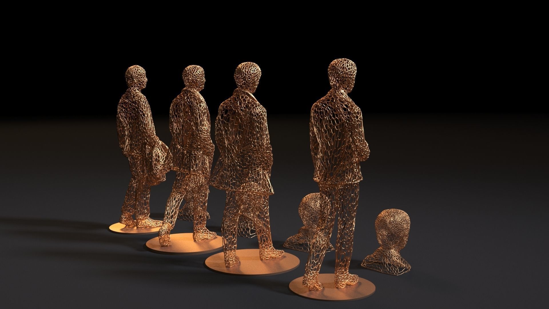 The Beatles Mccartney Harrison Starr Lennon 3D print model_5