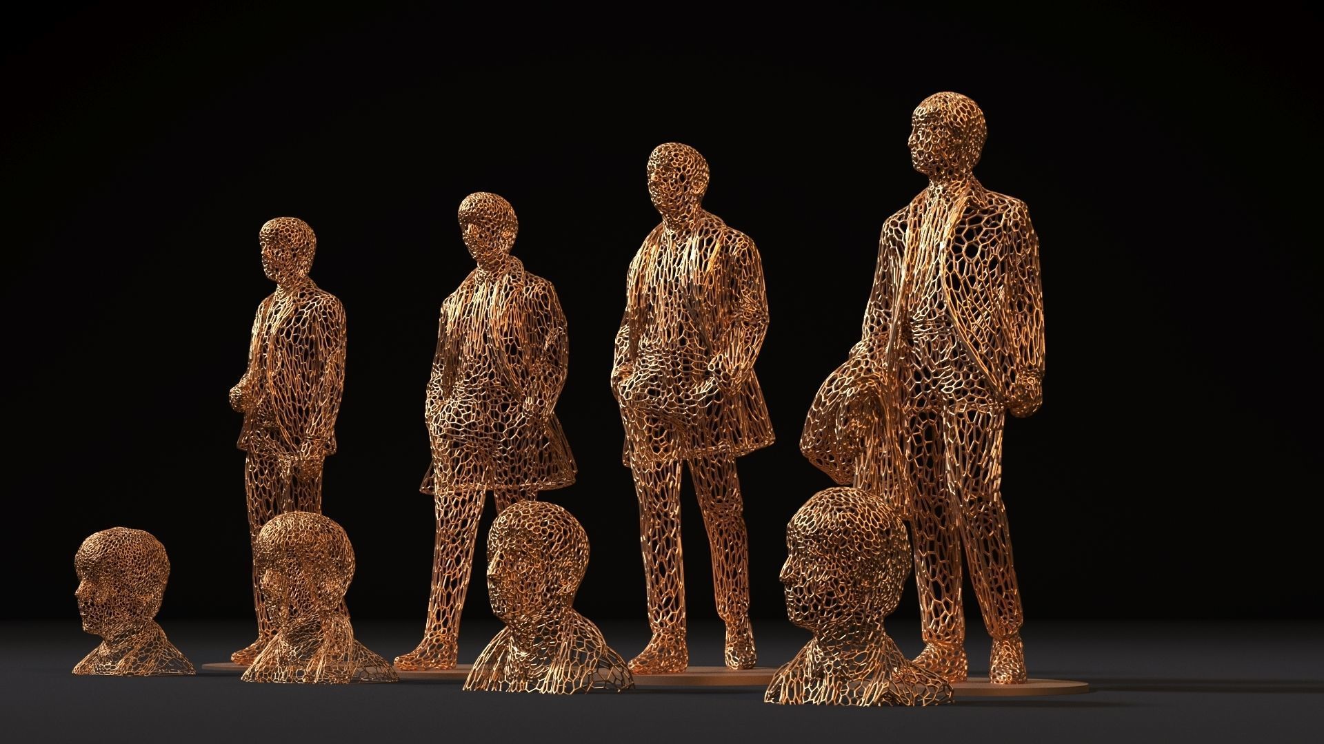 The Beatles Mccartney Harrison Starr Lennon 3D print model_9