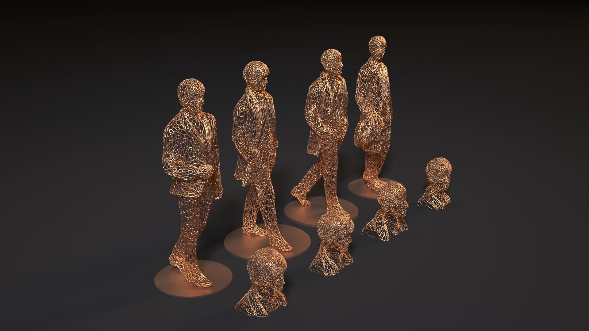 The Beatles Mccartney Harrison Starr Lennon 3D print model_7