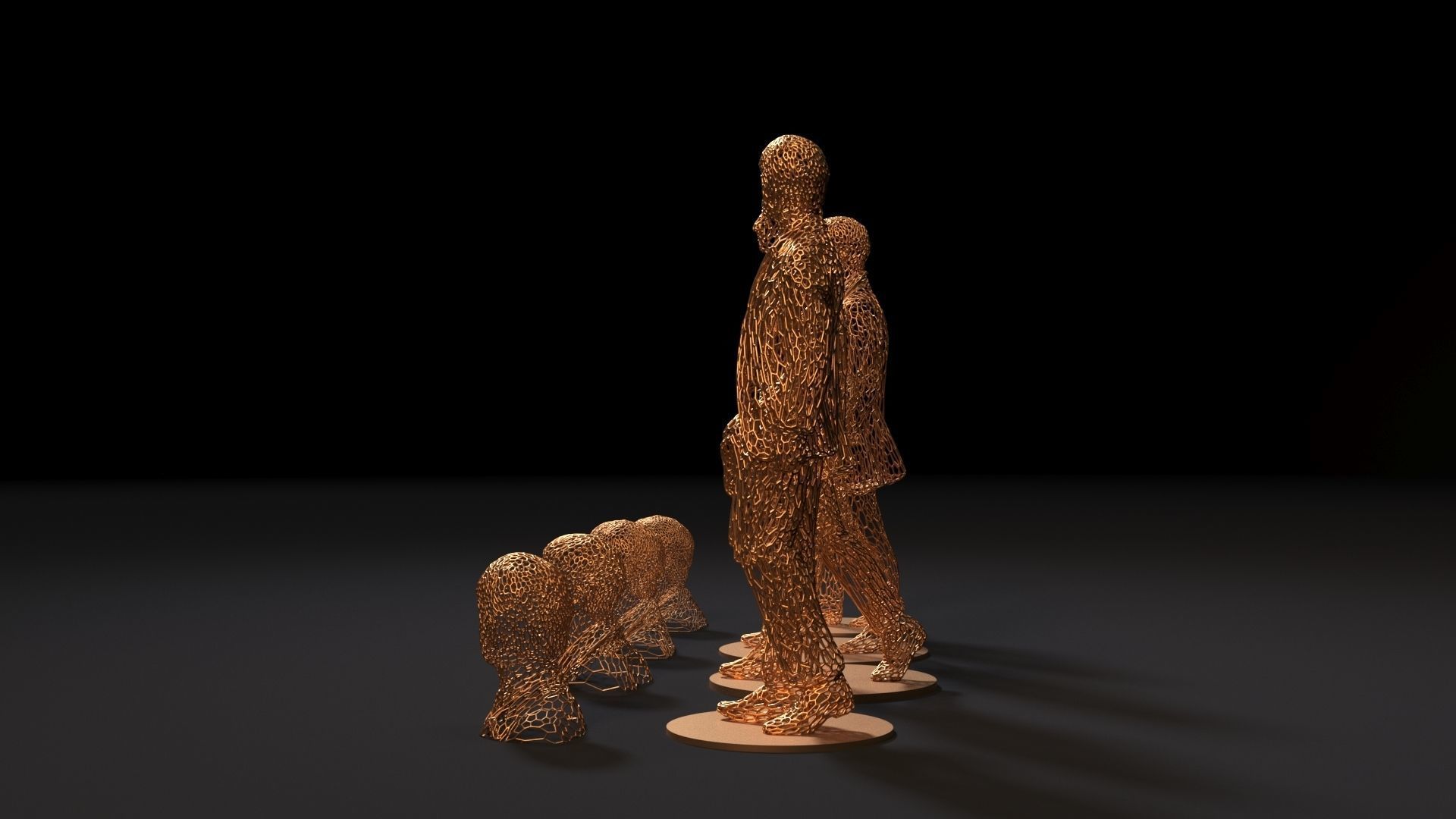 The Beatles Mccartney Harrison Starr Lennon 3D print model_2