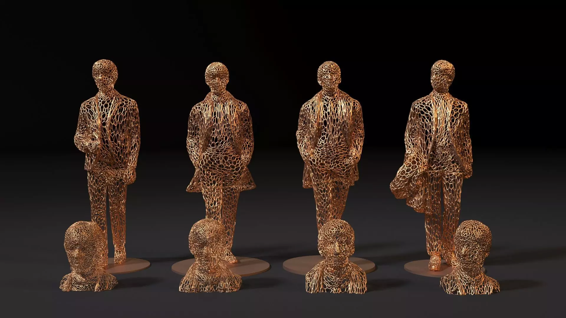 The Beatles Mccartney Harrison Starr Lennon 3D print model_0