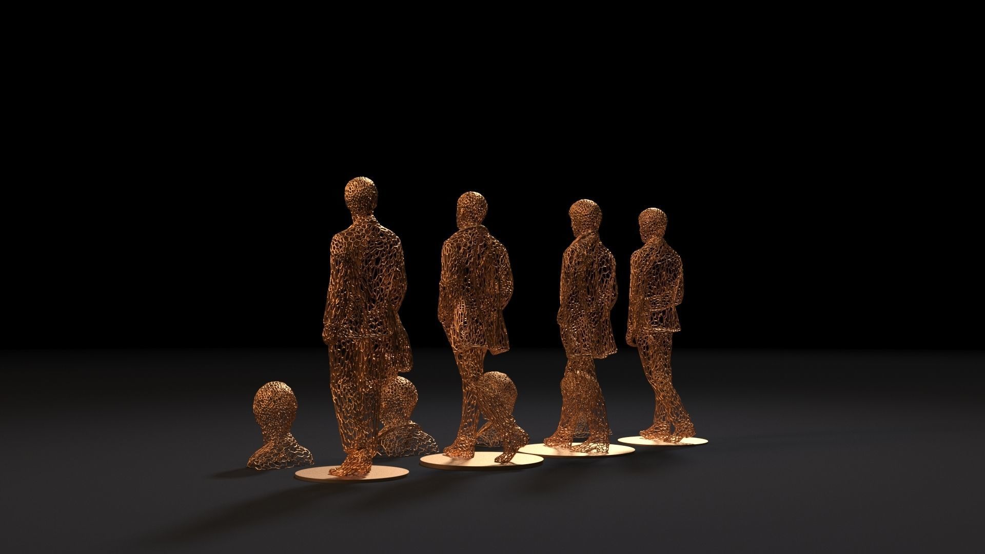 The Beatles Mccartney Harrison Starr Lennon 3D print model_3