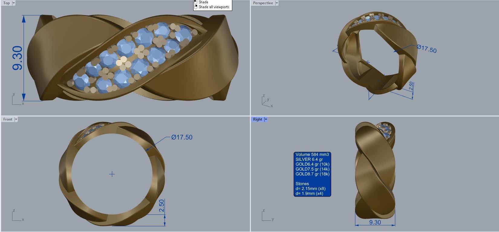 R 138 a ring sizes 3D print model_11
