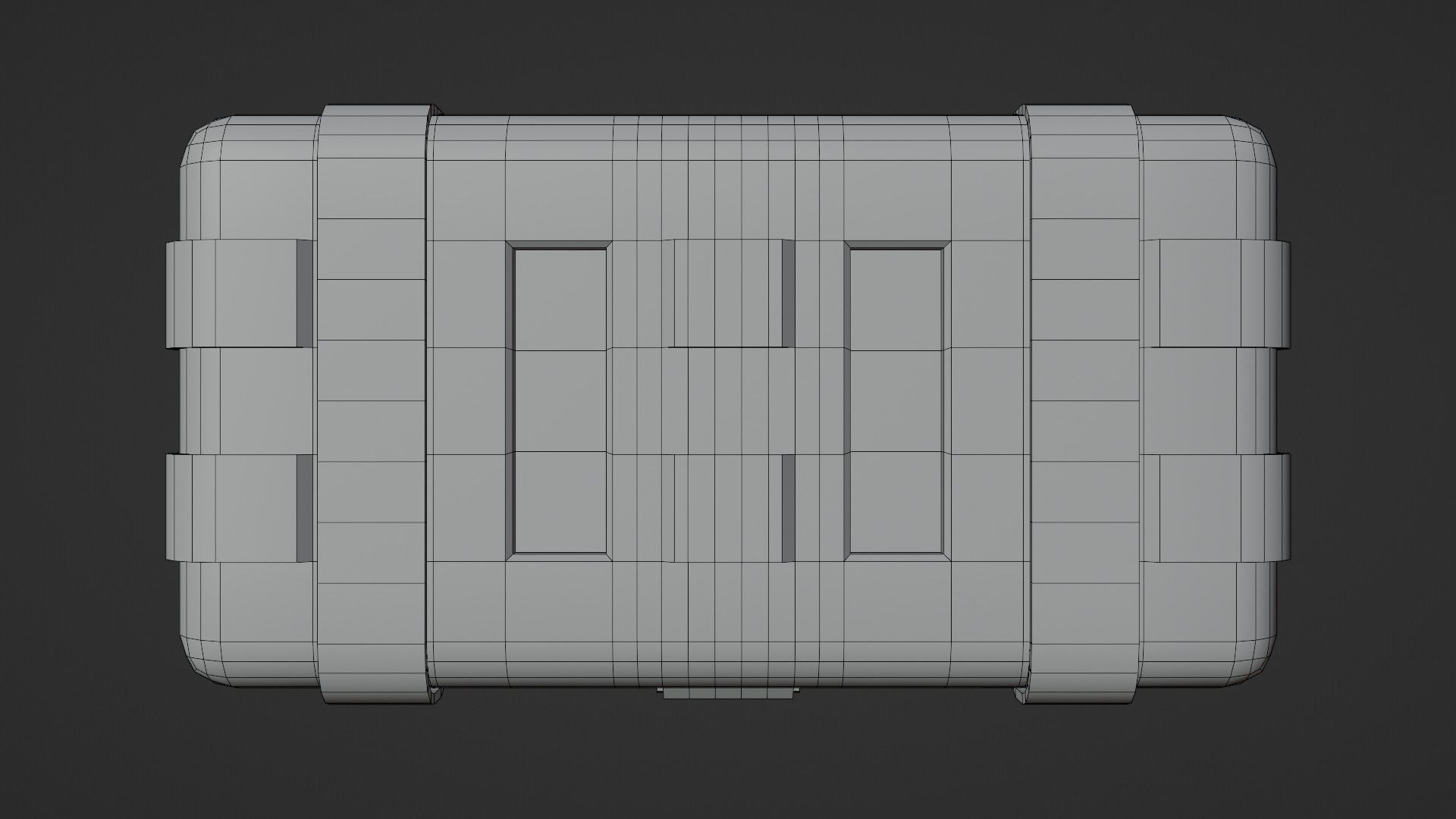 Low-Poly Realistic Military Supply Crate Low-poly 3D model_11