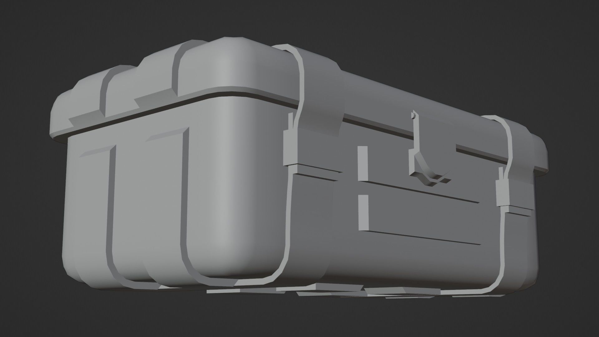 Low-Poly Realistic Military Supply Crate Low-poly 3D model_14