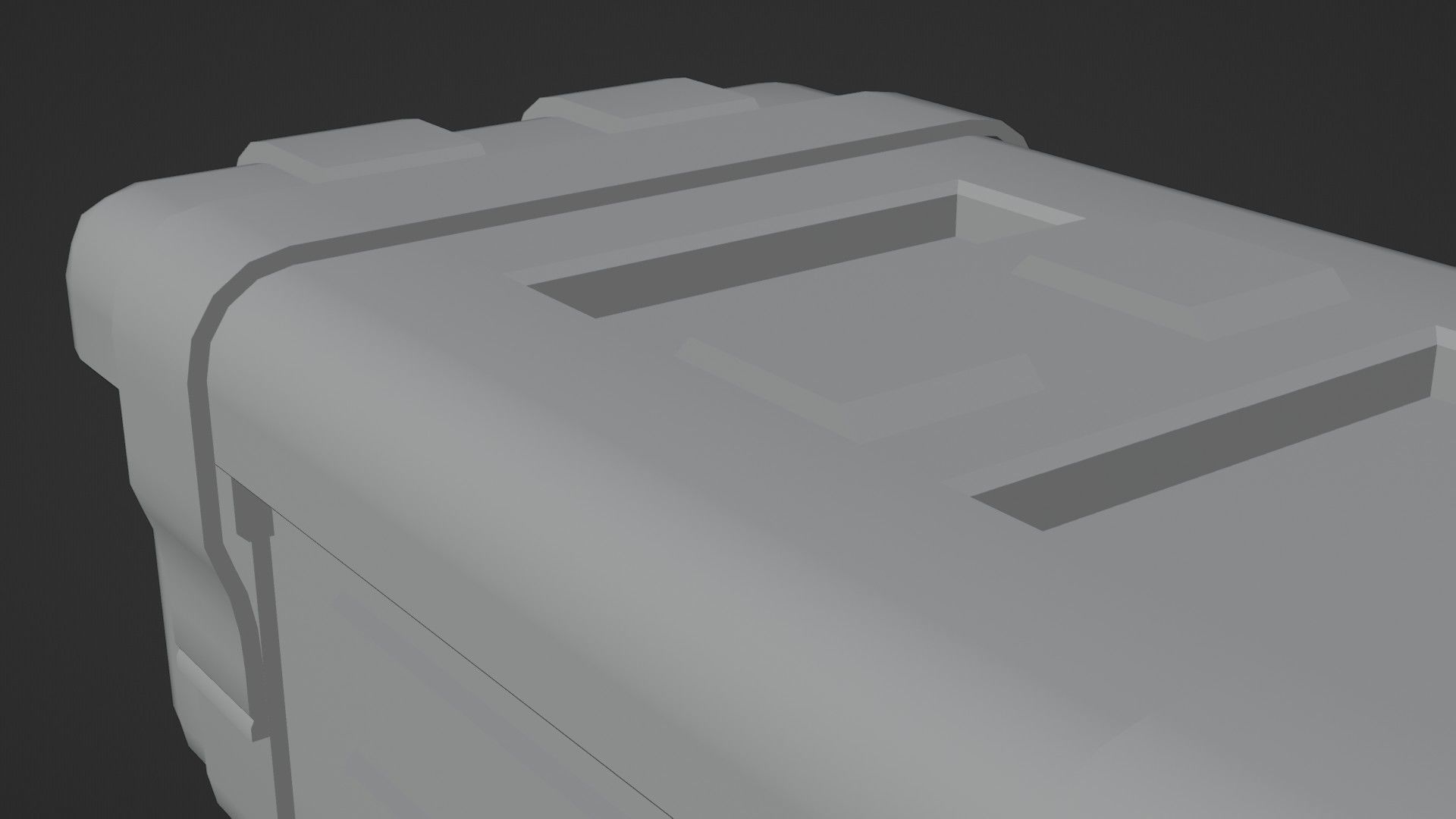 Low-Poly Realistic Military Supply Crate Low-poly 3D model_22