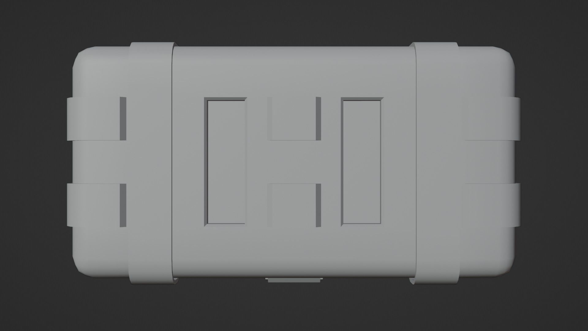 Low-Poly Realistic Military Supply Crate Low-poly 3D model_10