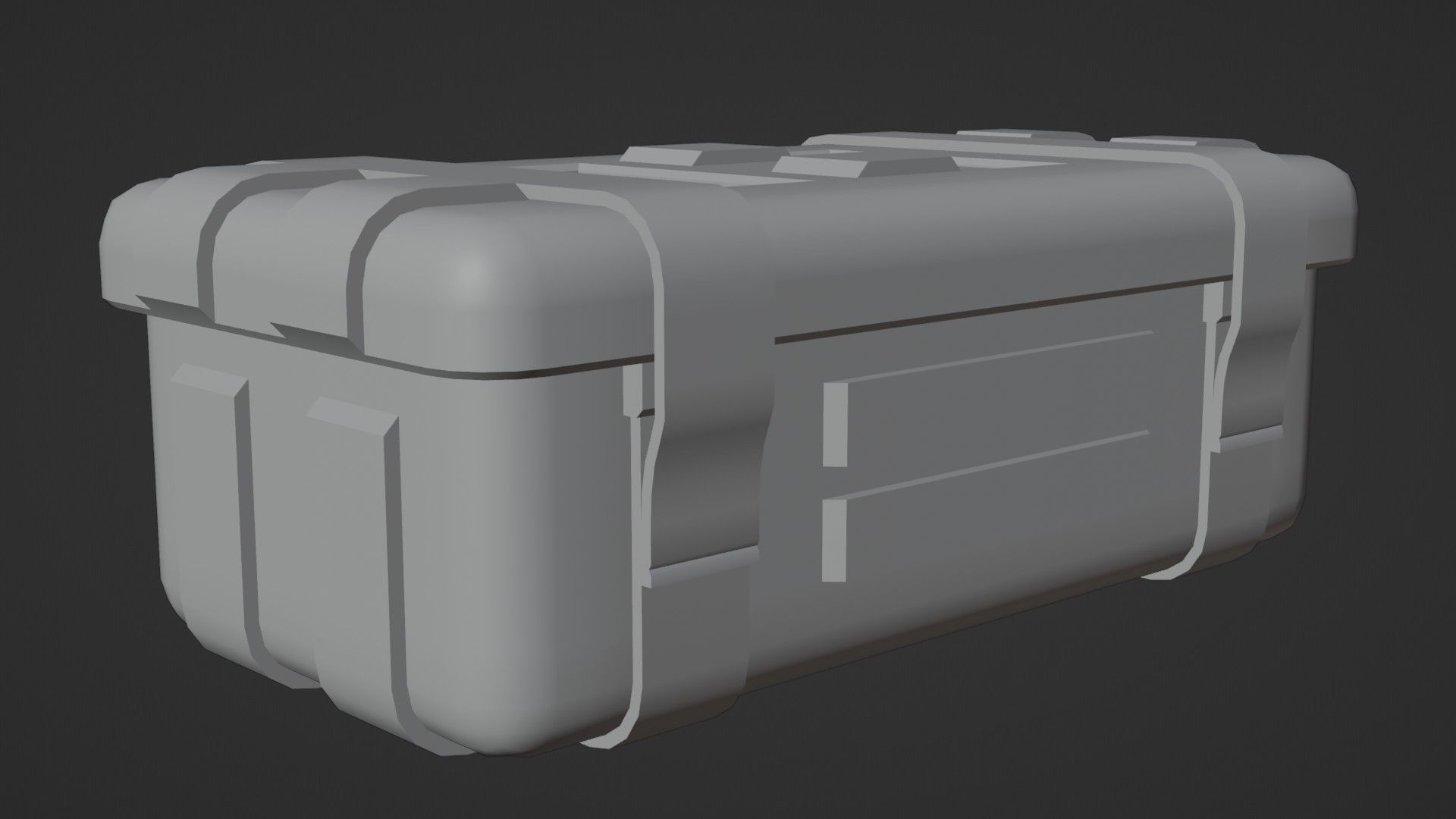 Low-Poly Realistic Military Supply Crate Low-poly 3D model_18