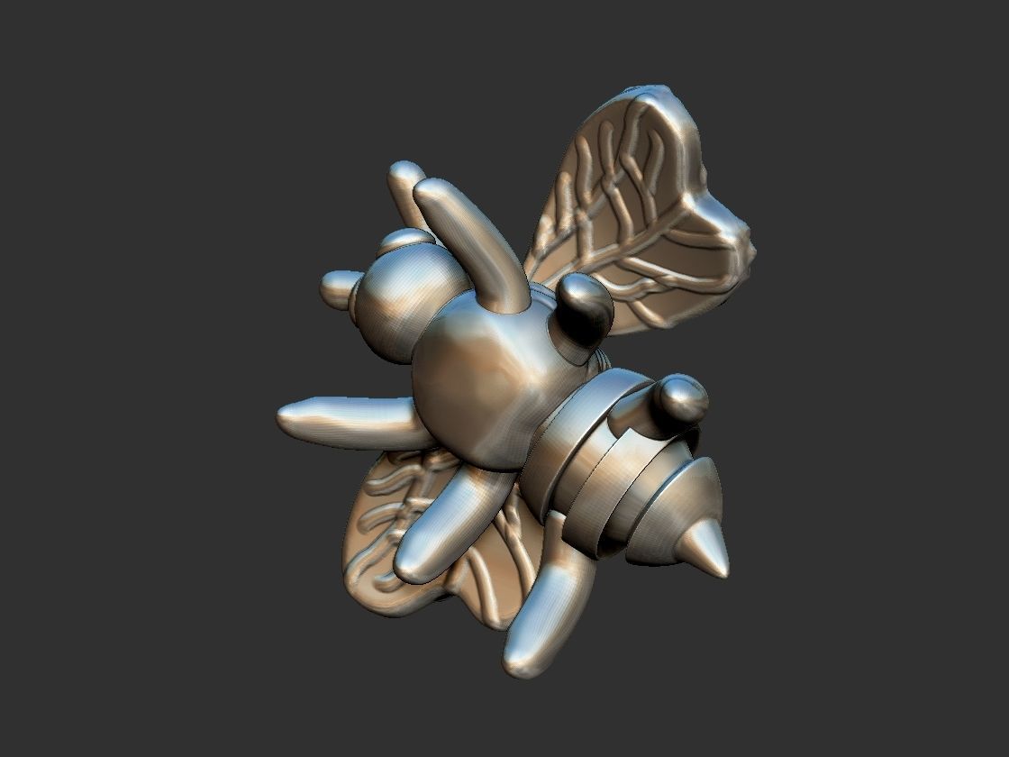 Bee Pendant - Abelha 3D print model_11