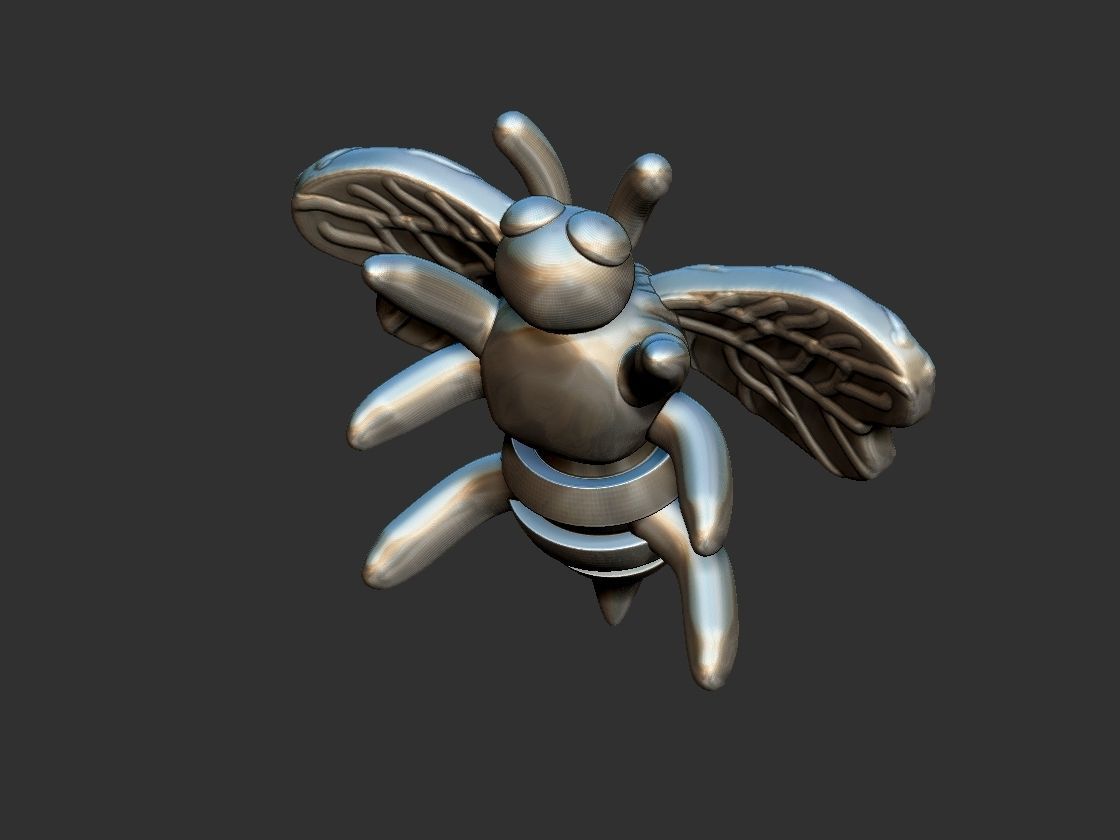 Bee Pendant - Abelha 3D print model_3