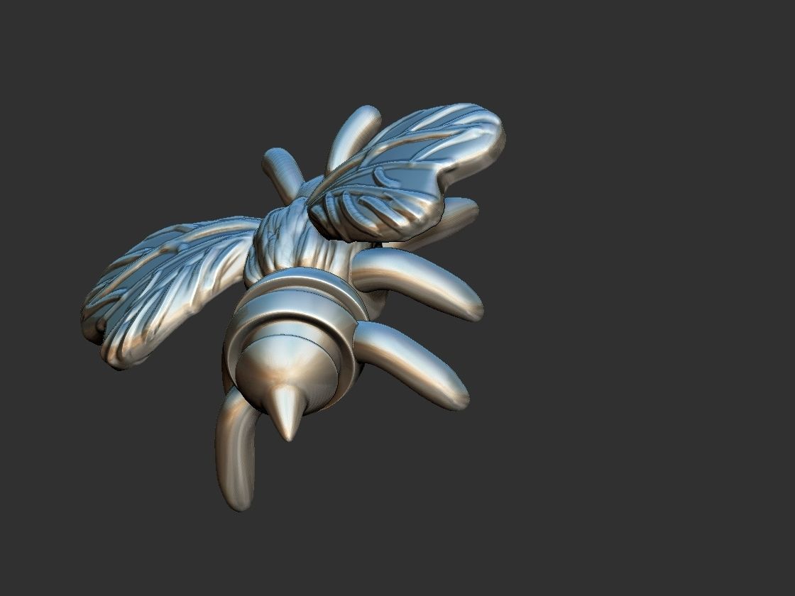 Bee Pendant - Abelha 3D print model_7
