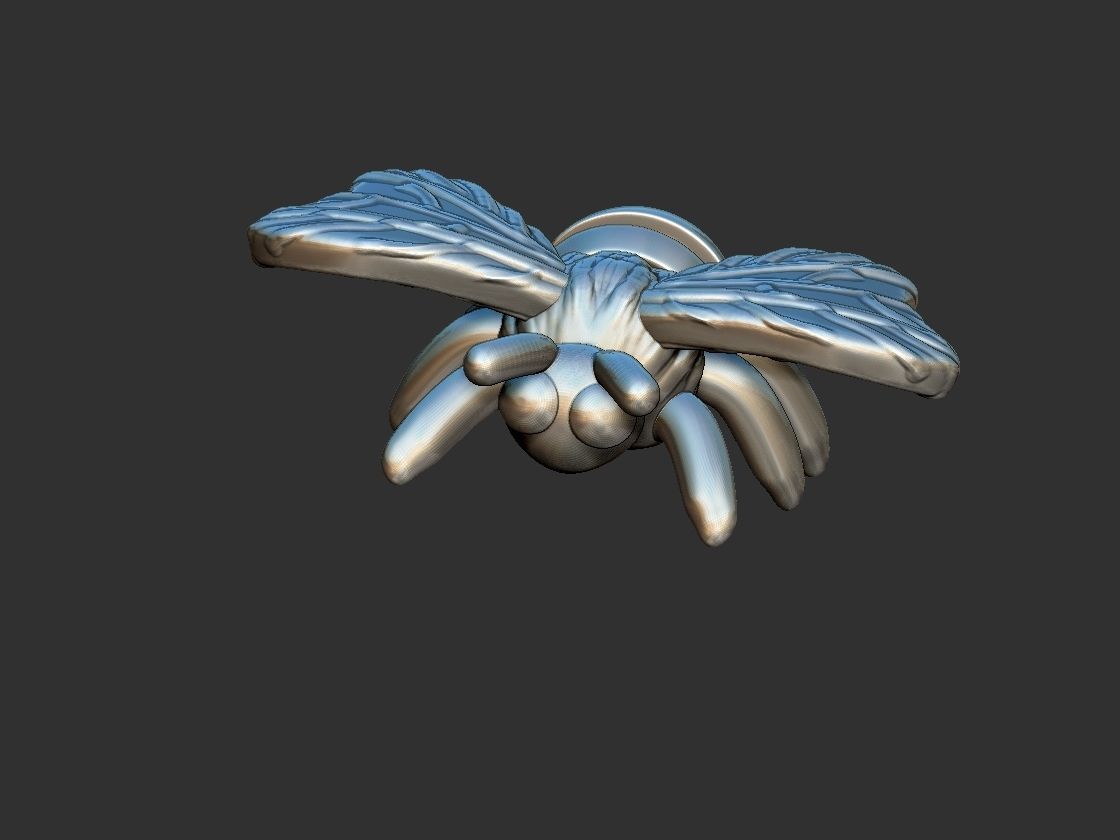 Bee Pendant - Abelha 3D print model_9