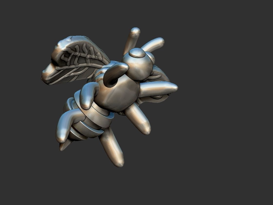 Bee Pendant - Abelha 3D print model_4