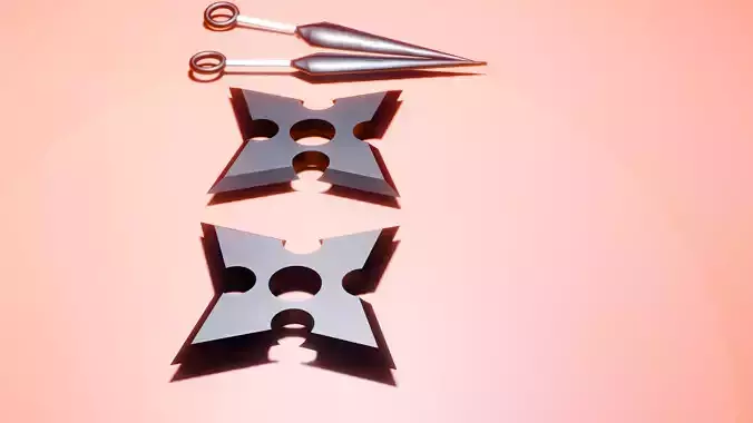 Package kunai and shuriken