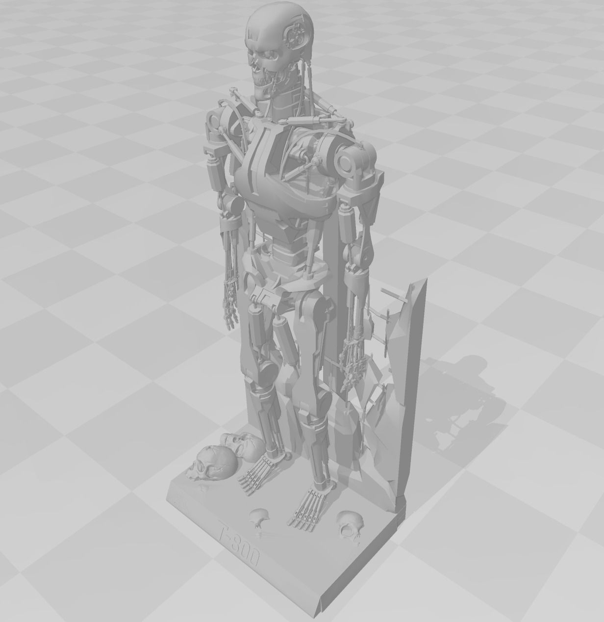 Terminatoor T800 3D print model_3