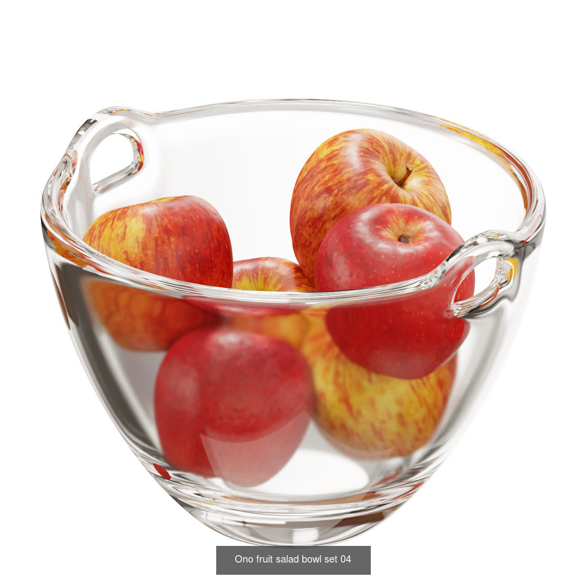 Ono fruit salad bowl  3D Model Collection_4