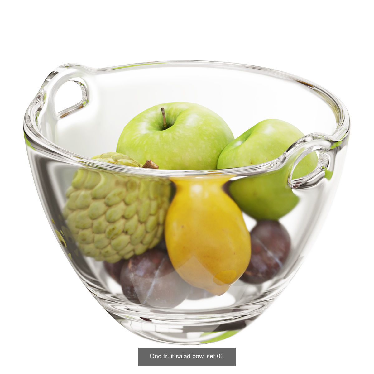 Ono fruit salad bowl  3D Model Collection_3